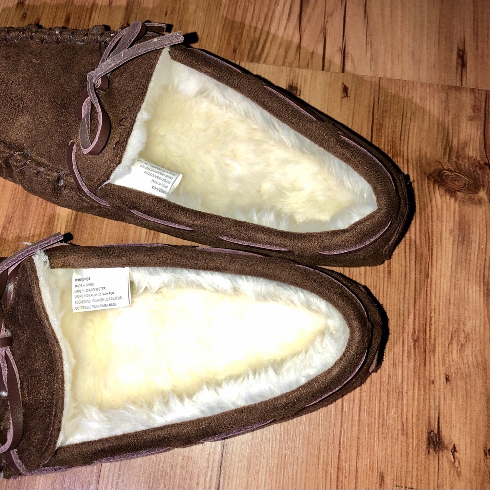NEW Sonoma House Slippers Shoes Brown Womens NWOT - Picture 9 of 13